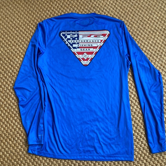 NWOT Columbia PFG Long Sleeve Blue Shirt - small - Picture 5 of 5